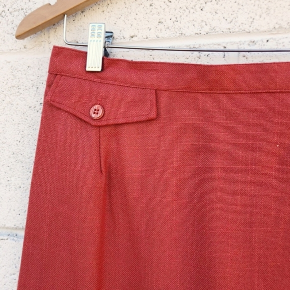 Vintage Alfred Dunner Linen Midi Skirt - Picture 3 of 5